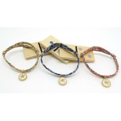 Bracelet liberty - Etoile cerclée - Au royaume des filles