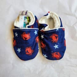 Chaussons "Crabes" 17-18 (3 à 9 mois)