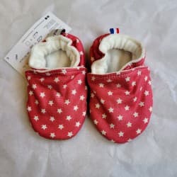 Chaussons "Étoiles roses" 19-20 (9 à 12 mois)