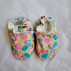 Chaussons "Coquillages" 17-18 (3 à 9 mois)