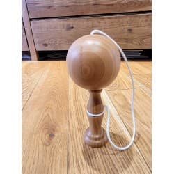 Grand Bilboquet en Bois Laqué Bois naturel