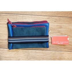 Porte-Monnaie Upcyclé "Triplette" (5 Coloris Disponibles) - Bandit Manchot Coloris 3