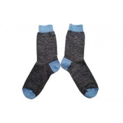 Chaussettes "Paris" (Issues De Chaussettes Recyclées!) Bleu 39/41