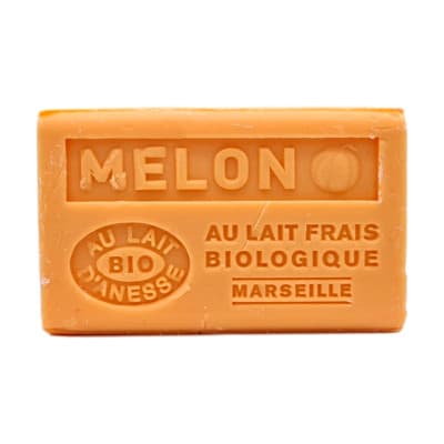 Savon melon 125g au lait d'ânesse bio - bell' ânesse en provence