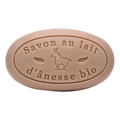 Savon galet fleur de coton 110g au lait d'ânesse bio - bell' ânesse en provence