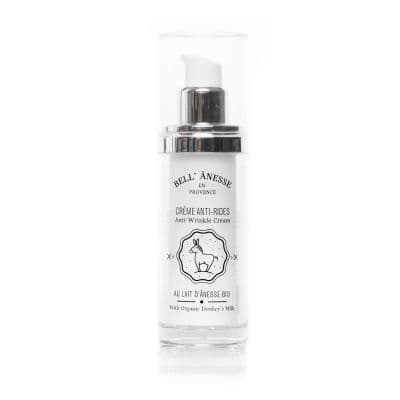 Crème anti-rides au lait d'ânesse bio 30ml - bell' ânesse en provence