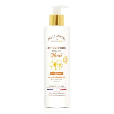 Lait corporel au monoï et lait d'ânesse bio - label monoï