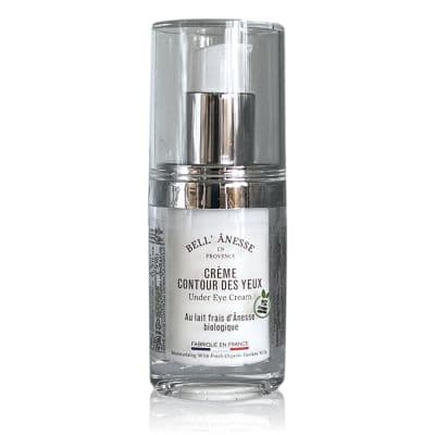 Crème contour des yeux au lait d'ânesse bio 15 ml - bell' ânesse en provence