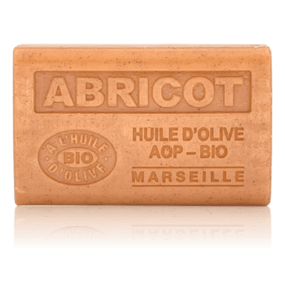 Savon abricot exfoliant à l'huile d'olive aop - bio