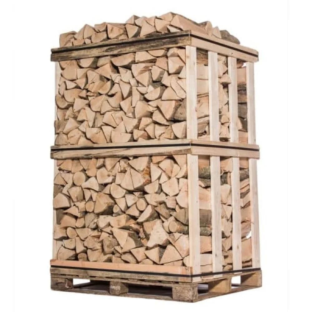 Caisse de Bois de Chauffage – 25 cm – Mélange de Bois Durs – 2 m³ (≈ 3 stères)