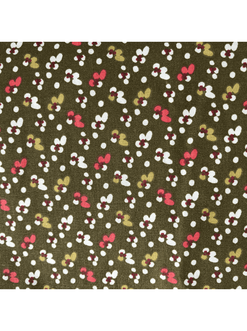 Jupe Fleurs kaki 18mois-3 ans