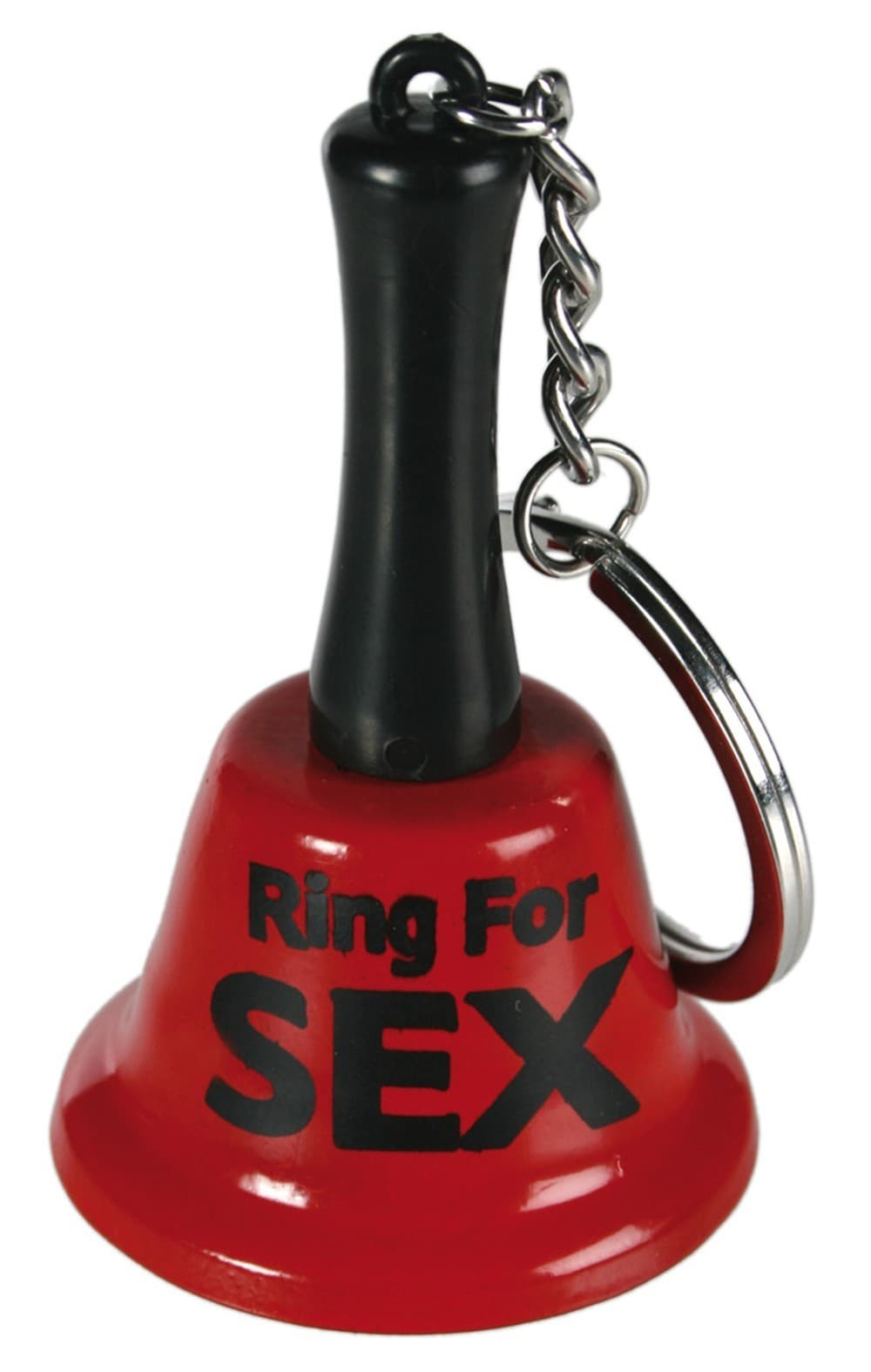 Cloche rouge porte clefs "Ring For Sex"