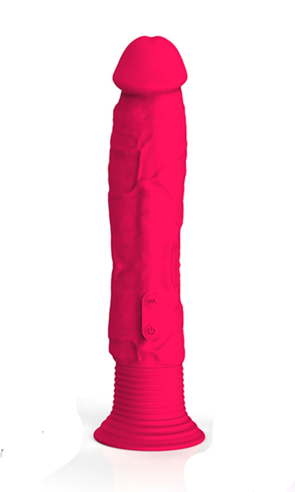 Gode ventouse vibrant rose flashy