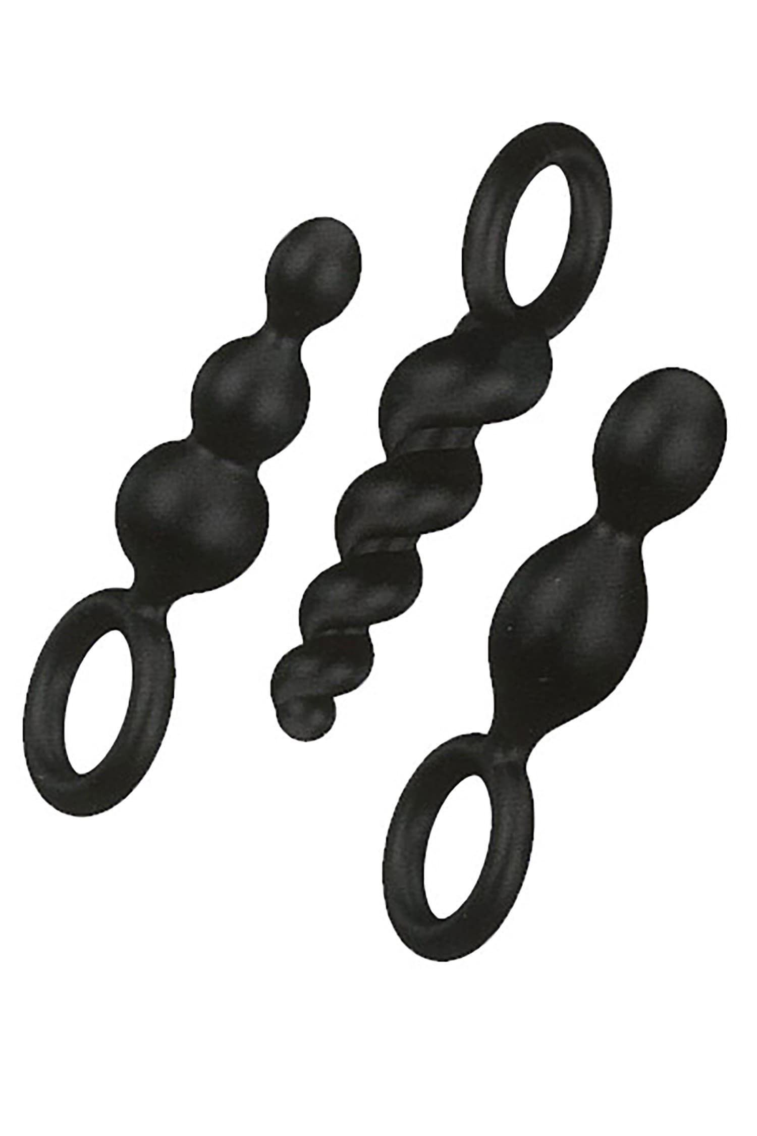 Satisfyer Coffret 3 plugs Satisfyer noirs