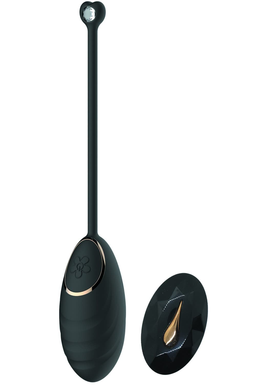 Œuf vibrant noir avec télécommande DAISY USB