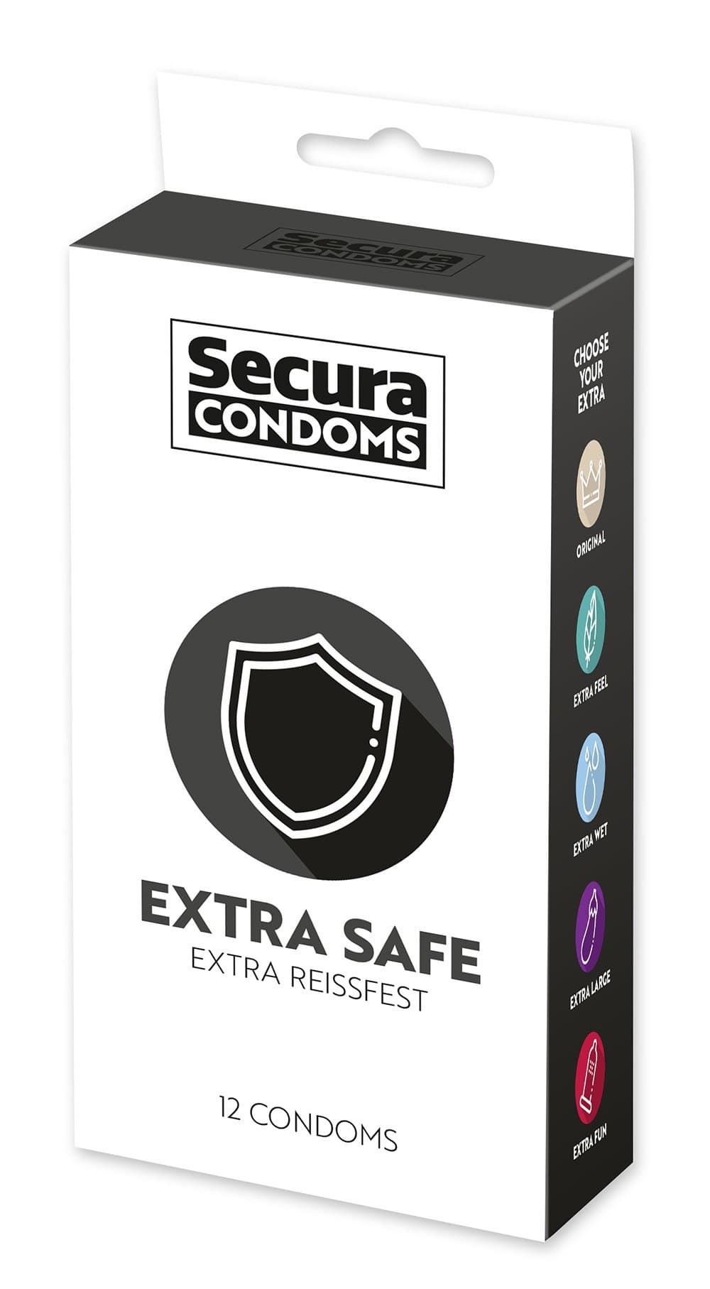 Préservatifs en latex épais x12 Extra Safe 53 mm