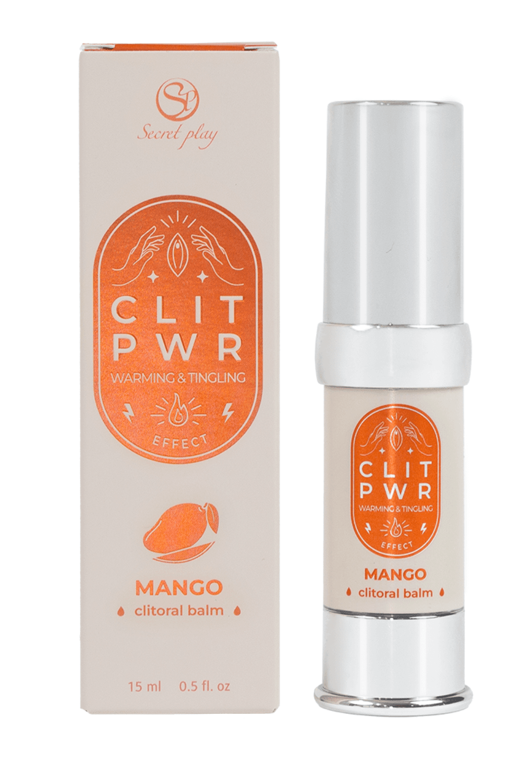 Baume stimulant chauffant pour clitoris Mangue 15ml