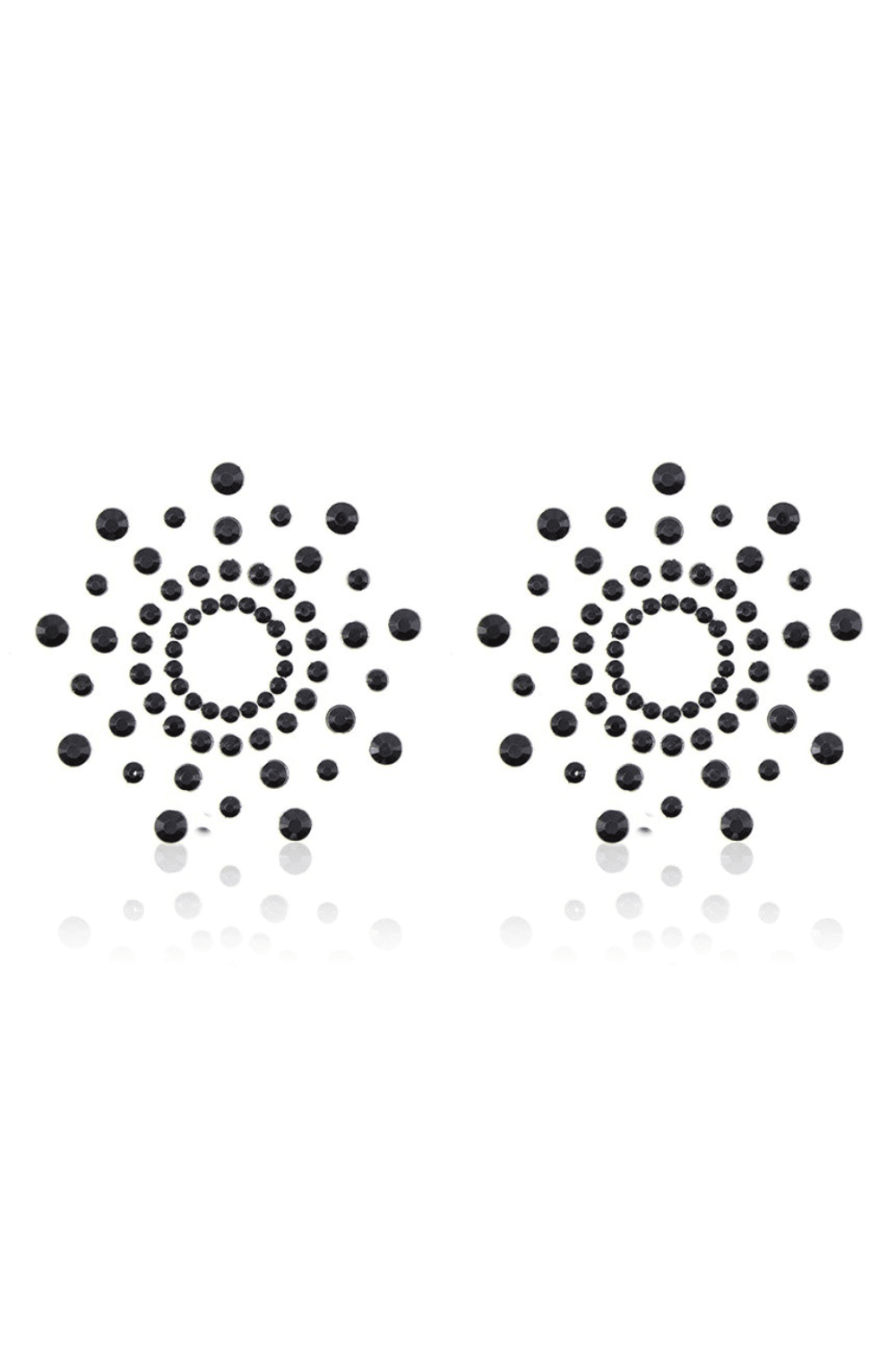 Cache tétons strass noir