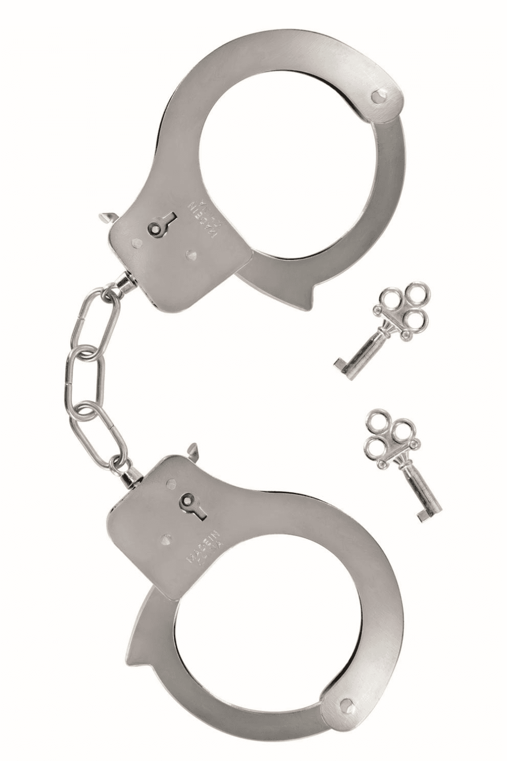 Menottes pour poignet en métal avec 2 clés