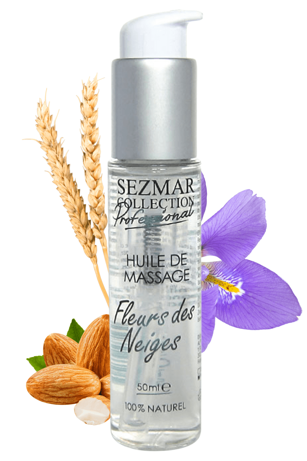 Huile de massage professionnelle Fleurs des Neiges 100% naturelle - 50 ml