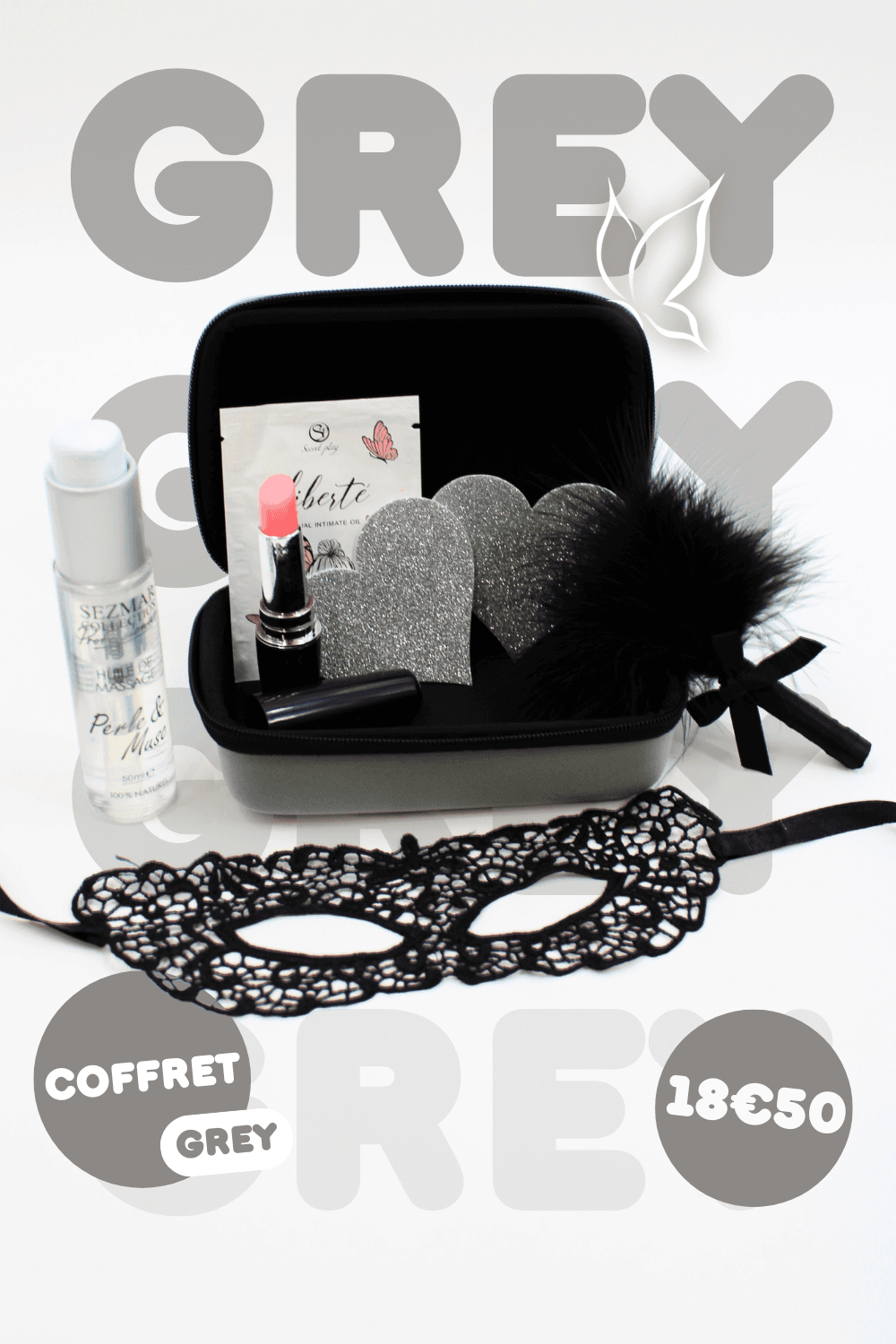 🖤 Coffret Grey – Mystère, Caresses & Plaisir