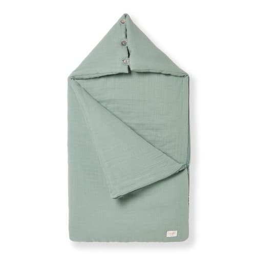 Nid d'ange hiver en gaze de coton biologique vert sauge