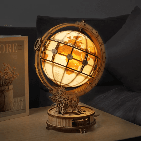 Puzzle 3D en bois globe terrestre