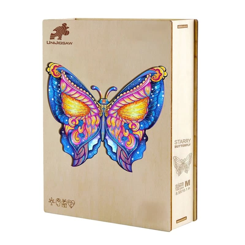 Puzzle en Bois Papillon Illusionniste L