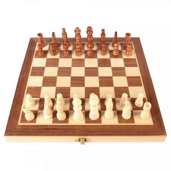 Jeu d'Échecs en Bois (30 x 30 cm)