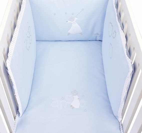 Édredon bébé Garçon Bleu Gabriel 70X140 SANS COUETTE