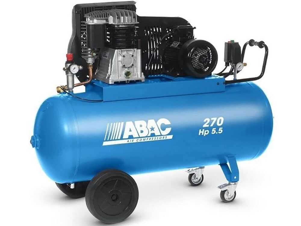 ABAC B5900B 270 CT5,5 – Dreiphasiger elektrischer riemengetriebener Luftkompressor – Motor 5.5 PS – 270 Liter