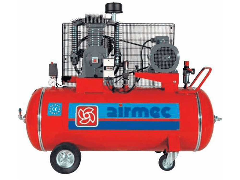 Airmec CR 305 – Kompressor mit Riemenantrieb – 400V Elektromotor – 270 l Tank