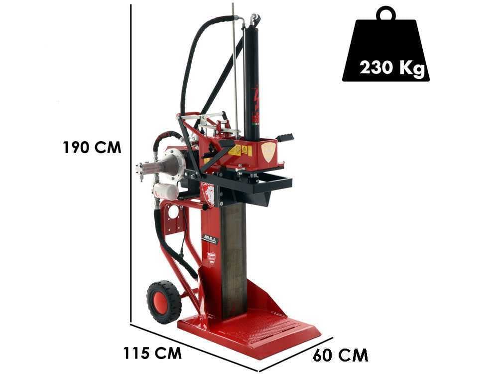 Ceccato Olindo BULL SPLE13-650TC – Elektrischer Holzspalter – Stehender