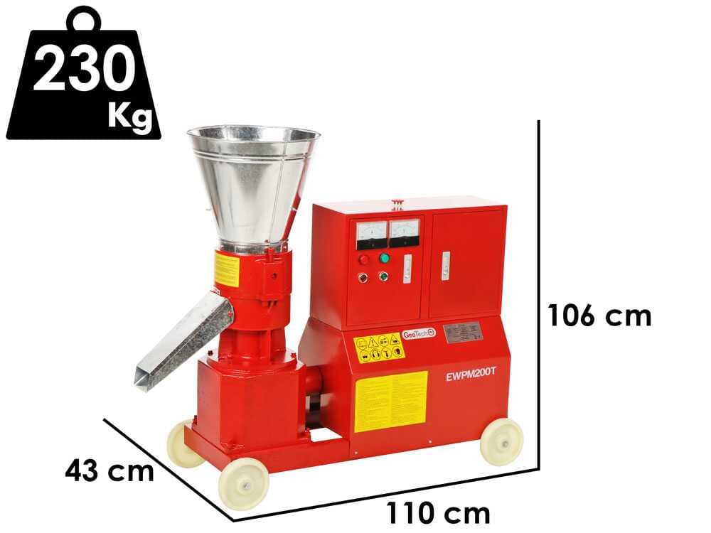 GeoTech EWPM200T – Pelletpresse 400V – Pelletherstellung für die Heizung
