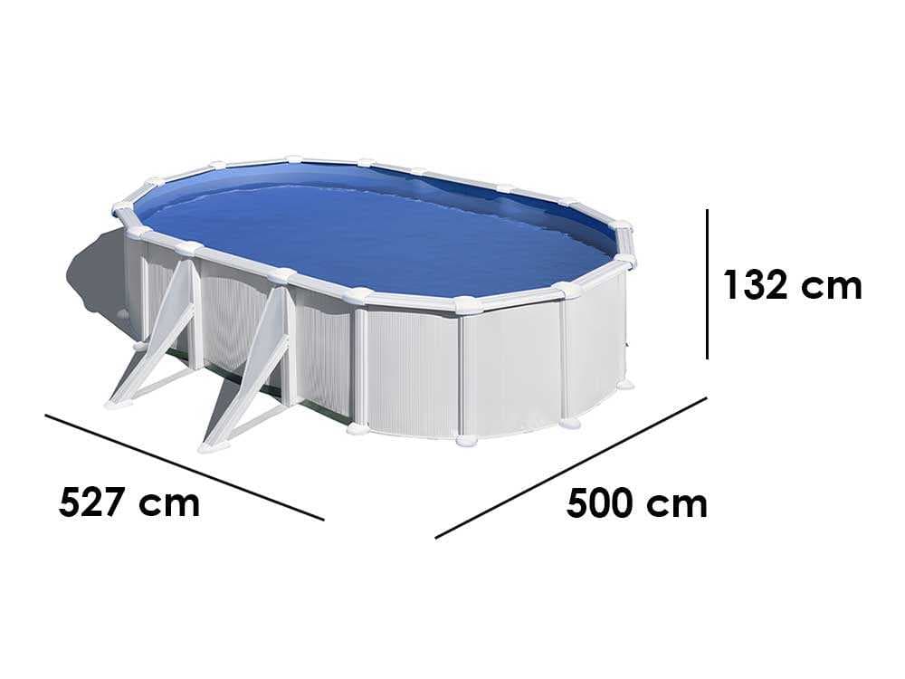 Gre Atlantis Oval 500x300x132cm – Stahlwandbecken