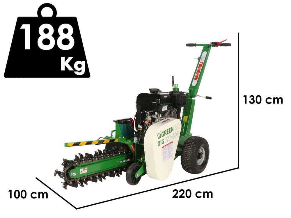 GreenBay DIG BSE-600 – Grabenfräse – B&S XR2100