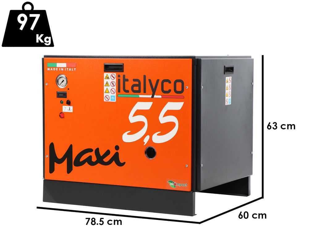 Italyco Maxi 6 – Schraubenkompressor – max. Druck 10 bar