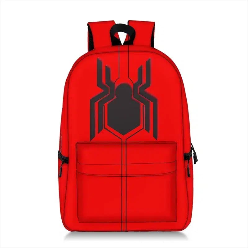 Spiderman Rugzak Rood Met Zwarte Spin