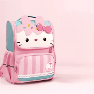 Kawaii roze rugzak met cupcake design
