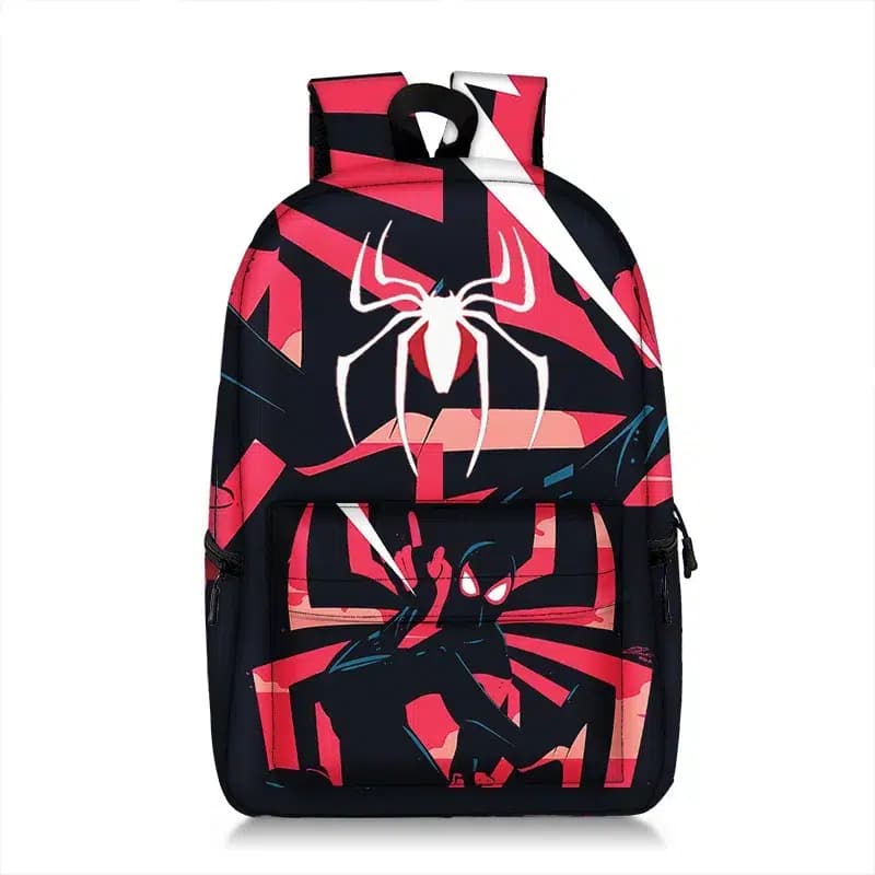 Spiderman Rugzak Zwart Rood Wit Kinderen