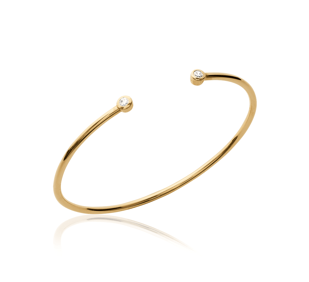 BRACELET JONC ZIRCONIUM SERTIS -