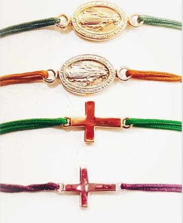 BRACELETS RELIGIEUX CROIX OU VIERGE -