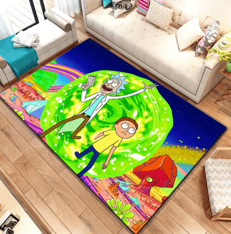 Paillasson Rick et Morty dans le garage