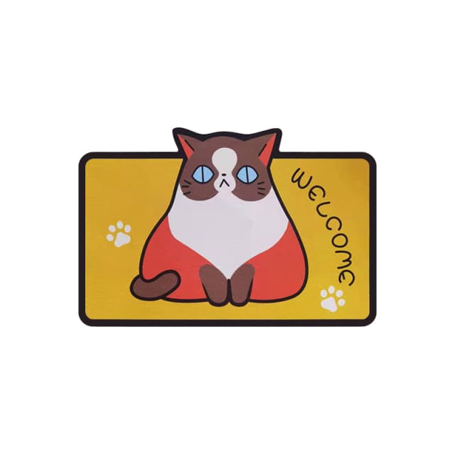Paillasson antidérapant chat
