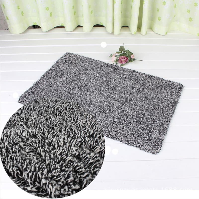 Paillasson gris doux et absorbant