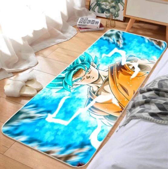 Paillasson manga DBZ bleu clair - bleu-10 - 50 cm x 80 cm