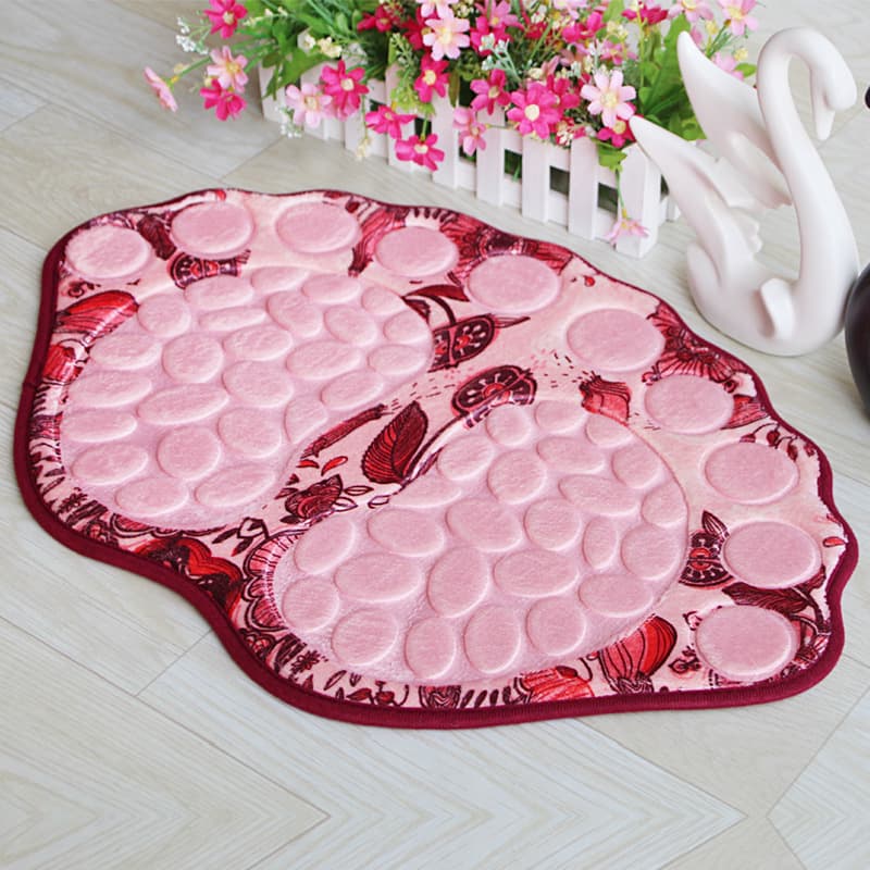 Paillasson original en 3 dimensions rose