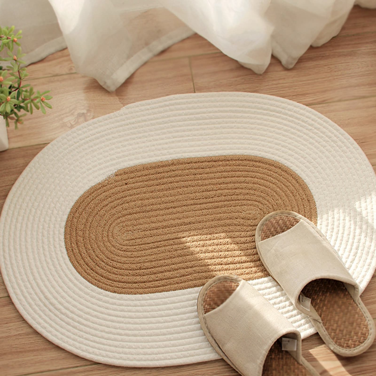 Paillasson ovale en jute