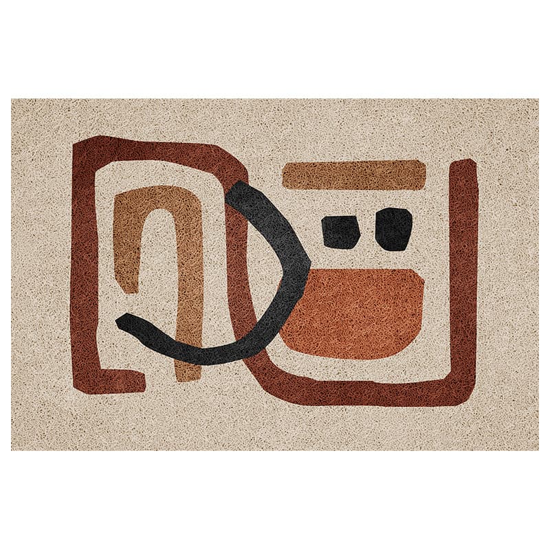 Paillasson scandinave art abstrait - M