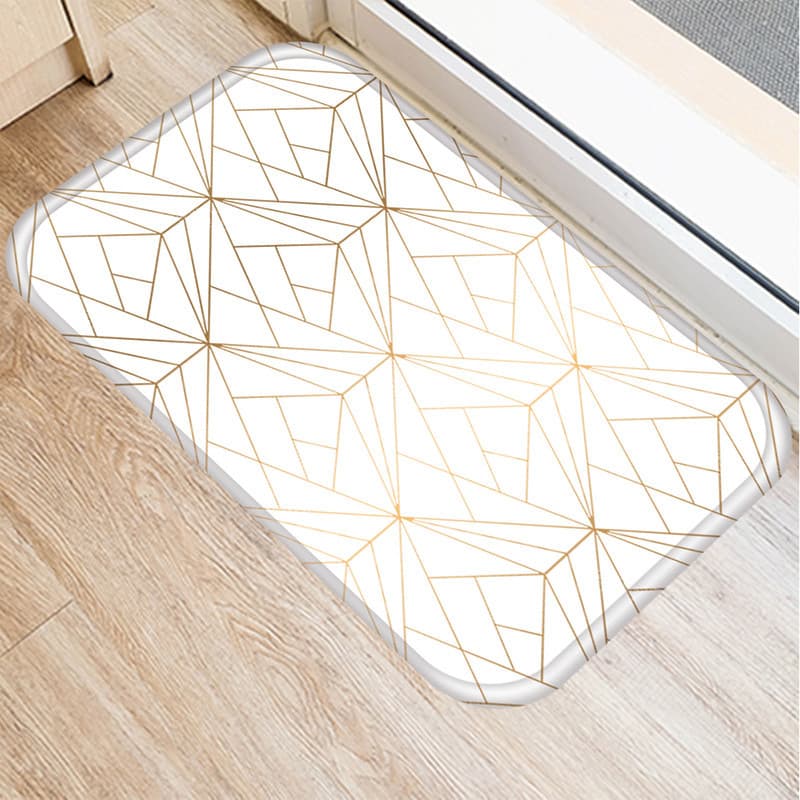 Paillasson scandinave blanc
